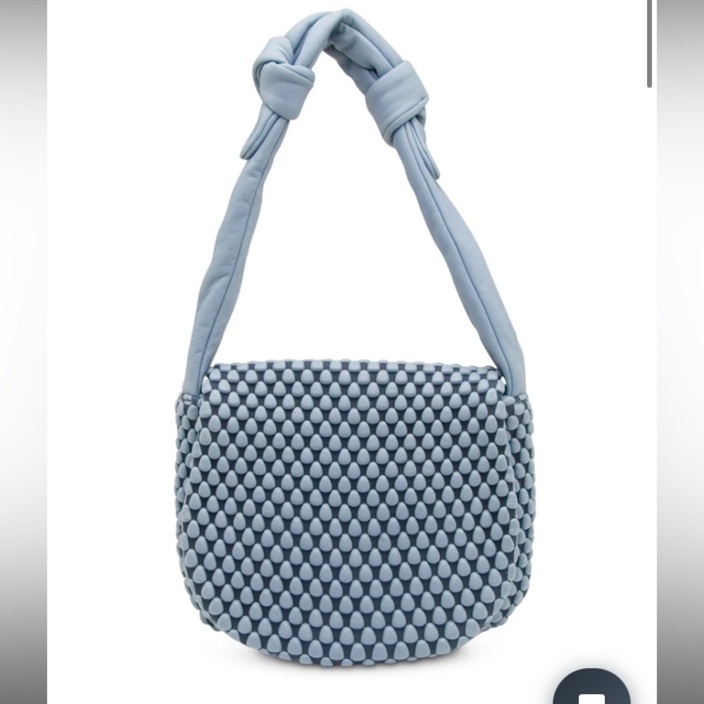Tissa Fontaneda Apple Shoulder Bag in Sky Blue